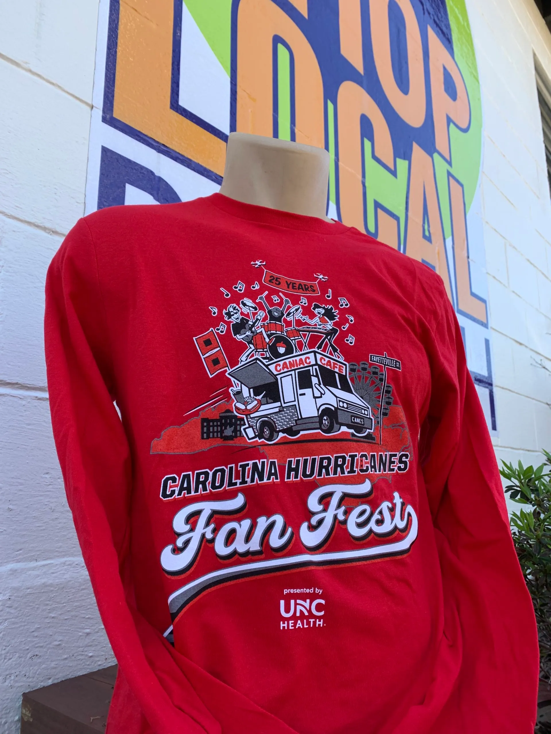 Carolina Hurricanes Fan Fest - Full Logo Long Sleeve T-Shirt - Image 4