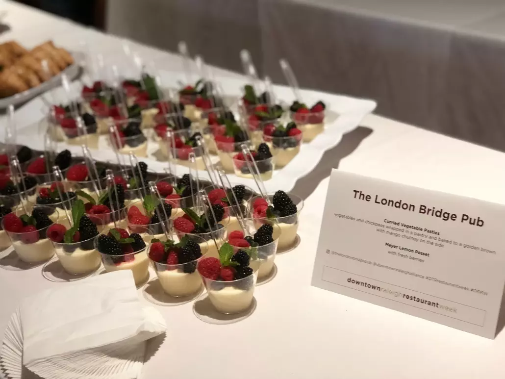 Downtown Raleigh Restaurant Week 2019 - The London Bridge - Meyer Lemon Posset