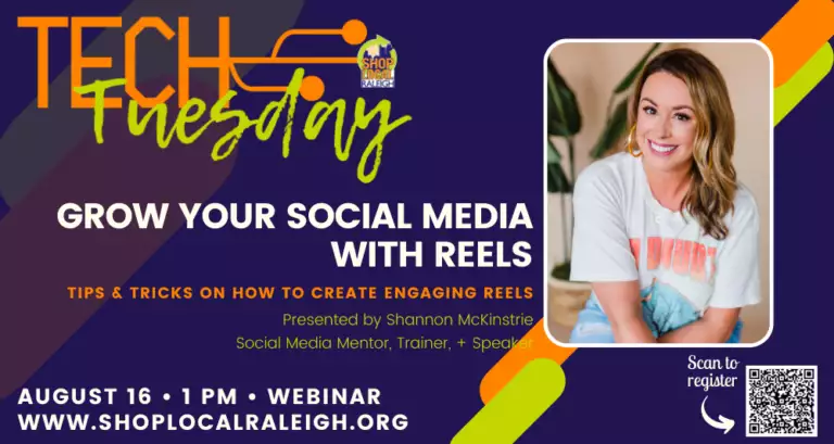08.16.22 Tech Tuesday Grow Your Social Media With Reels 768x409