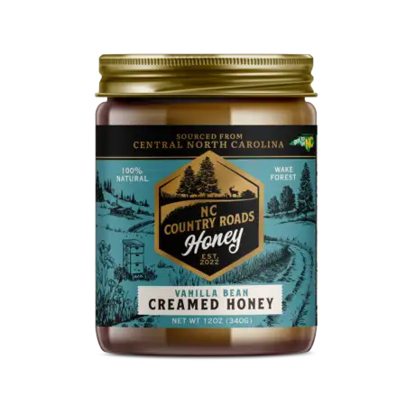 Organic Vanilla Bean Creamed Honey